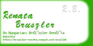 renata bruszler business card